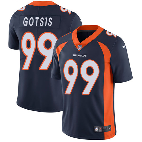 2019 Men Denver Broncos #99 Gotsis blue Nike Vapor Untouchable Limited NFL Jersey